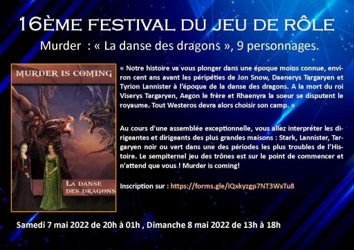 Murder Party - Le trône de fer : La danse des dragons